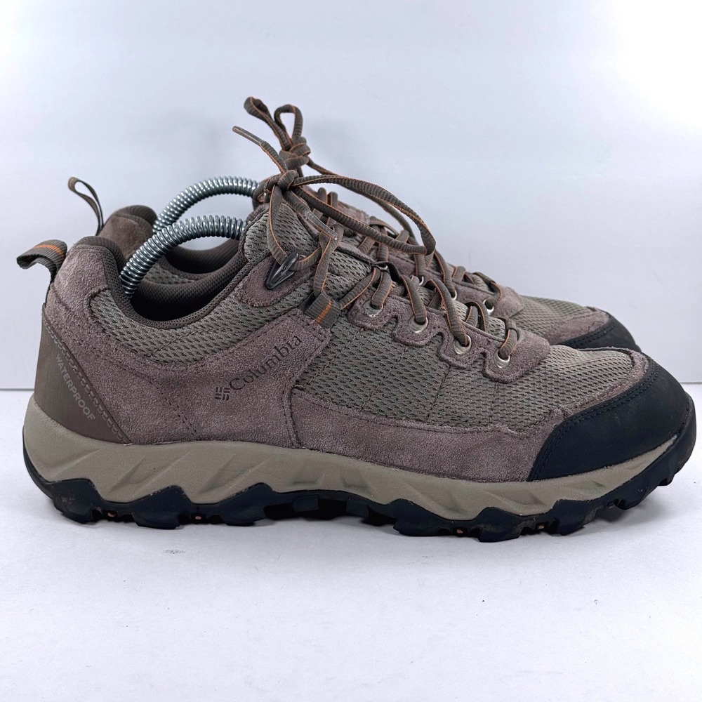 Columbia Crestwood Waterproof Hiking Shoes Mens 8.5 Wide Brown YI0740-227
